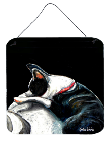 Boston Terrier Spot in the Sun Wall or Door Hanging Prints