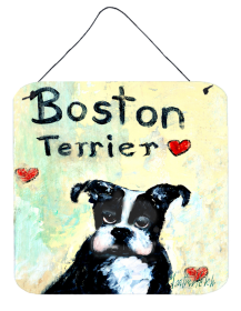 Boston Terrier Where's my Bibb Wall or Door Hanging Prints