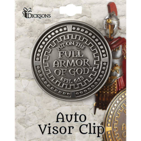 Visor Clip Armor Of God Ant Silver Zinc Al