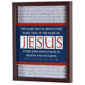 Framed Wall Art Names Of Jesus