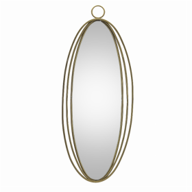 Wall Mirror 13.75"L x 34.25"H Iron/Glass