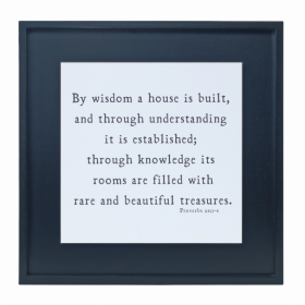 Proverbs 24 Plaque 19.75"SQ MDF/Wood