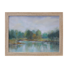 Framed Lake Landscape Print