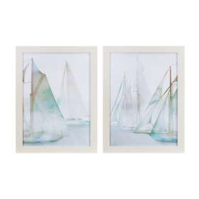 Framed Watercolor Sailboat Print