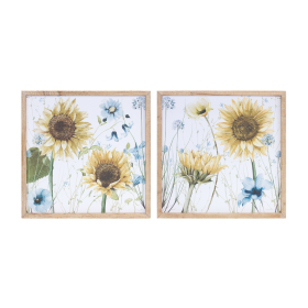 Framed Sunflower Floral Print