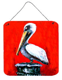 Bird - Pelican Red Dawn Wall or Door Hanging Prints