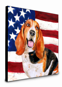 Basset Hound Accent Decor (Color: Basset Hound, size: 8 x 8)