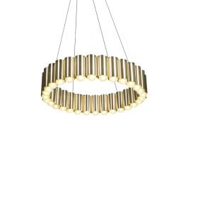 Nordic Chandelier Simple Modern Living Room Lamp Duplex Villa Bedroom Study (Option: Gold-120x15.5x200cm)