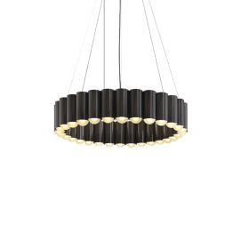 Nordic Chandelier Simple Modern Living Room Lamp Duplex Villa Bedroom Study (Option: Black-120x15.5x200cm)