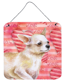 Chihuahua Leg up Wall or Door Hanging Prints (Color: Chihuahua Leg up, size: 6 x 6)