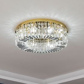 Simple European Creative Living Room Postmodern Crystal Ceiling Light (Option: Gold-40cm)