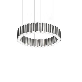 Nordic Chandelier Simple Modern Living Room Lamp Duplex Villa Bedroom Study (Option: Silver-120x15.5x200cm)